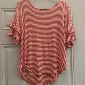 Orange & Cream colored top